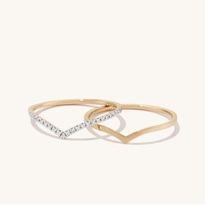 Mejuri | Wishbone Stacker Rings